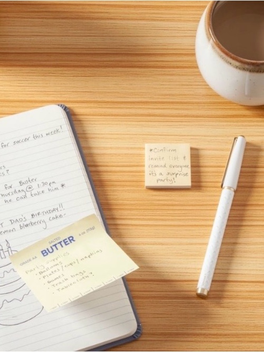 Butter 🧈 Note Pad & Sticky Note Bundle - Picture 10 of 11